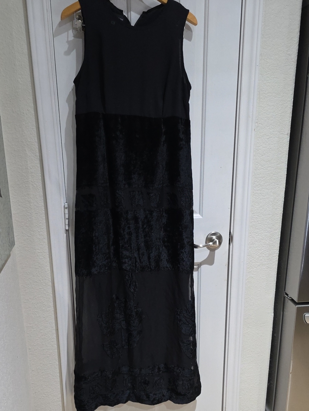 Donna Mirgan Vintage 90's Black Sleeveless Maxi Dress - Evening Wear Sz 10